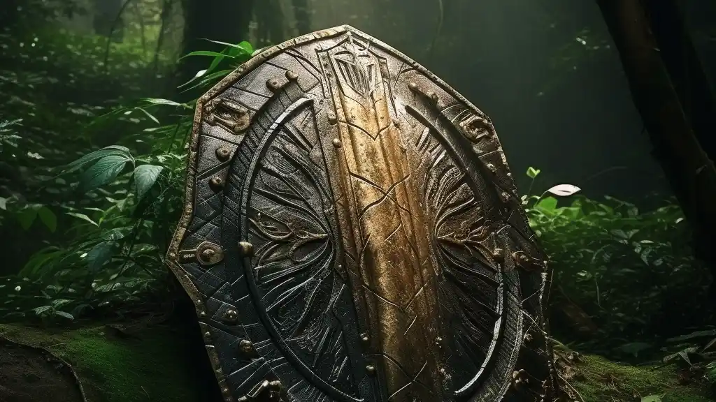 knight's shield in the Amazon jungle